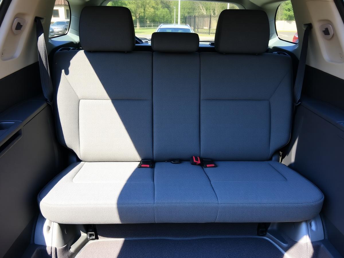 2017 Subaru Outback rear seats after detailing